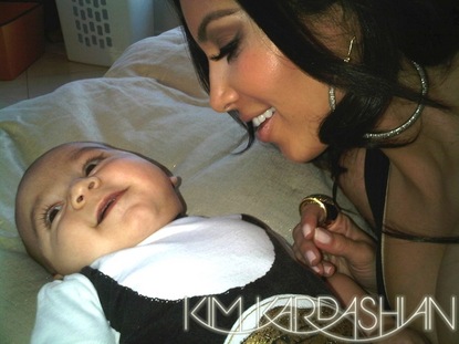 Kim K and nephew Mason Let's for one minute forget that she posted this pic